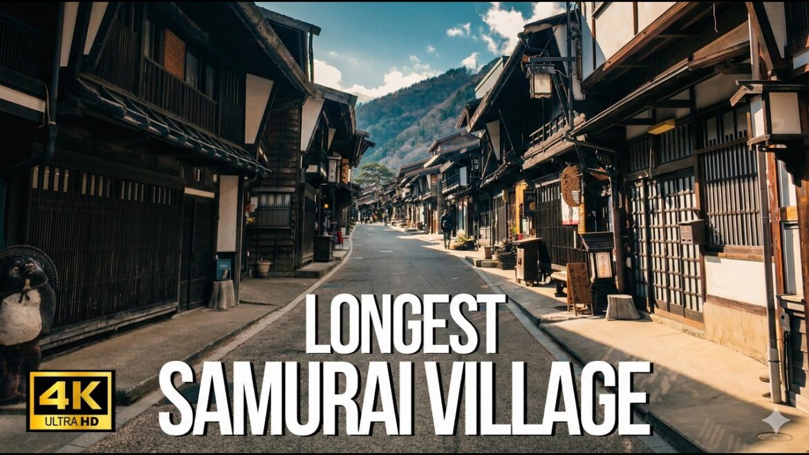 NARAI-JUKU JAPAN 4K ASMR Walking Tour - Longest Samurai Post Town & Nakasendo 【4K HDR】