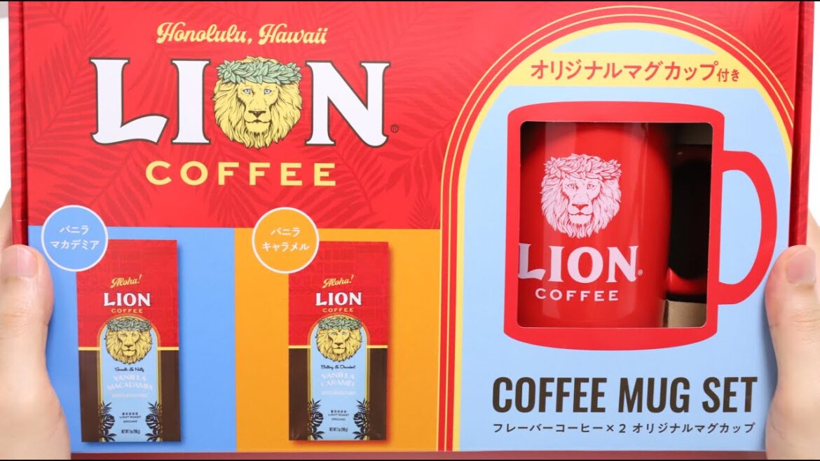 ☕Lion Coffee Mug Set! I like the Lion Coffee Mug!