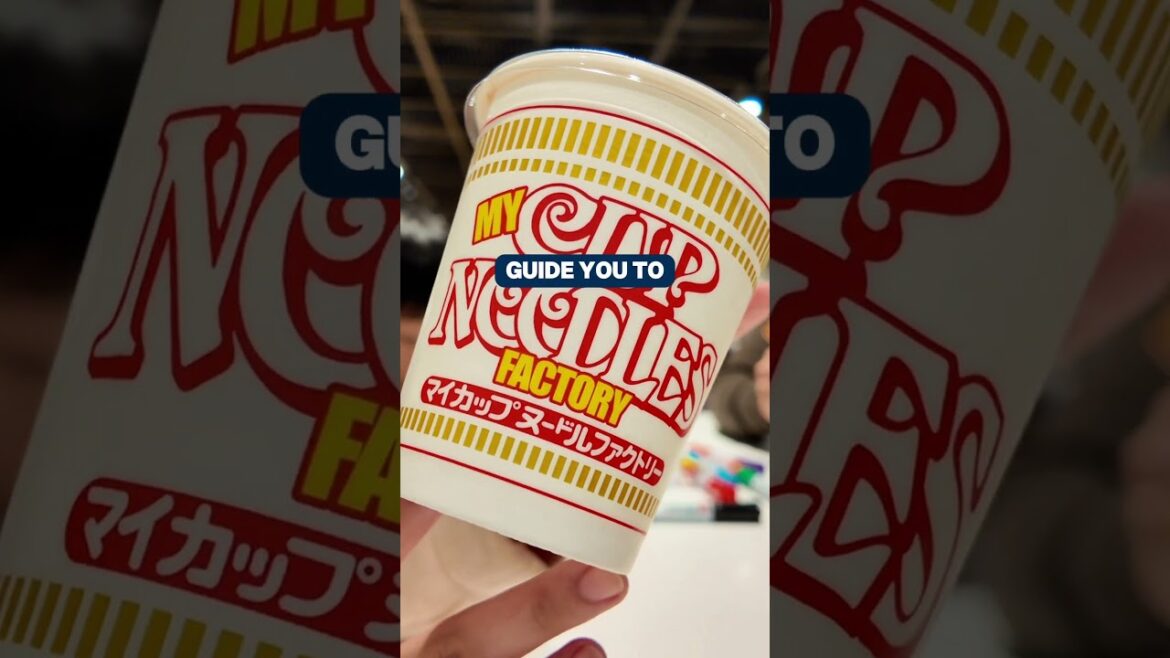 We made our own cup noodles in Osaka! #japantravel #travel #kidfriendly #cupnoodles #osakatrip