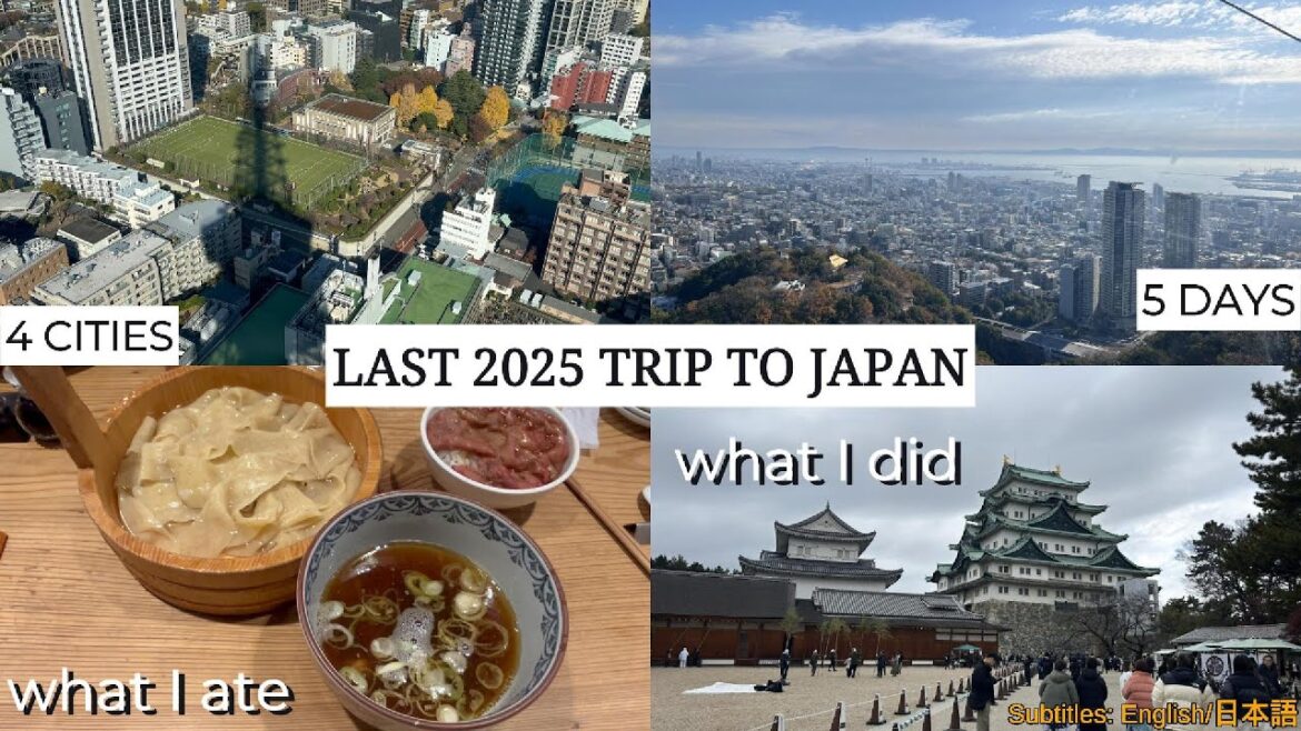 Winter 2025 Trip to Japan Vlog | 5 Days, 4 Cities | what I ate and did