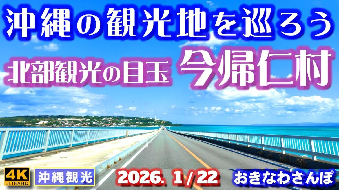 ◤沖縄旅行◢ 今帰仁村の観光スポット13選♯1239 おきなわさんぽ 13 Recommended Tourist Spots in Nakijin Village in Okinawa.