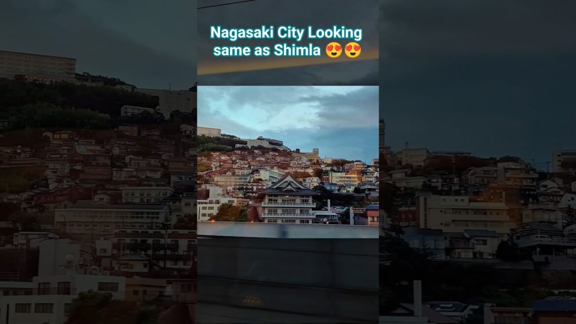 Nagasaki Looks Like Shimla 🥰🥰 #Japan #nagasaki #bullettrains #youtubeshorts #ytshorts