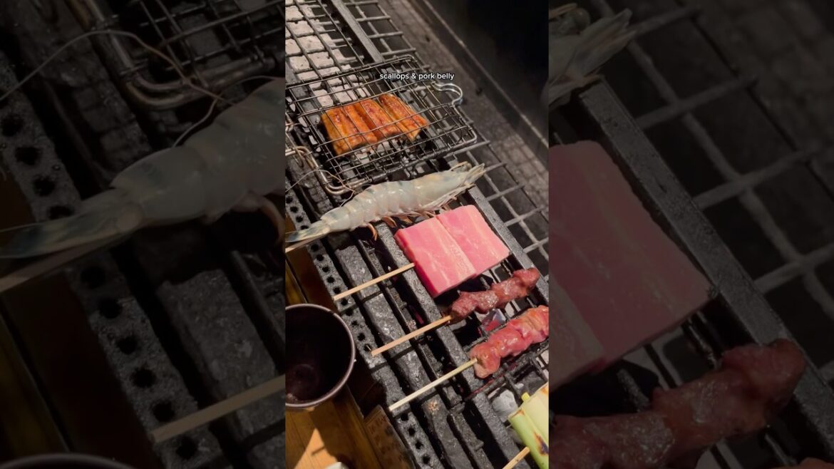 Grill your own skewers in Hakodate Japan