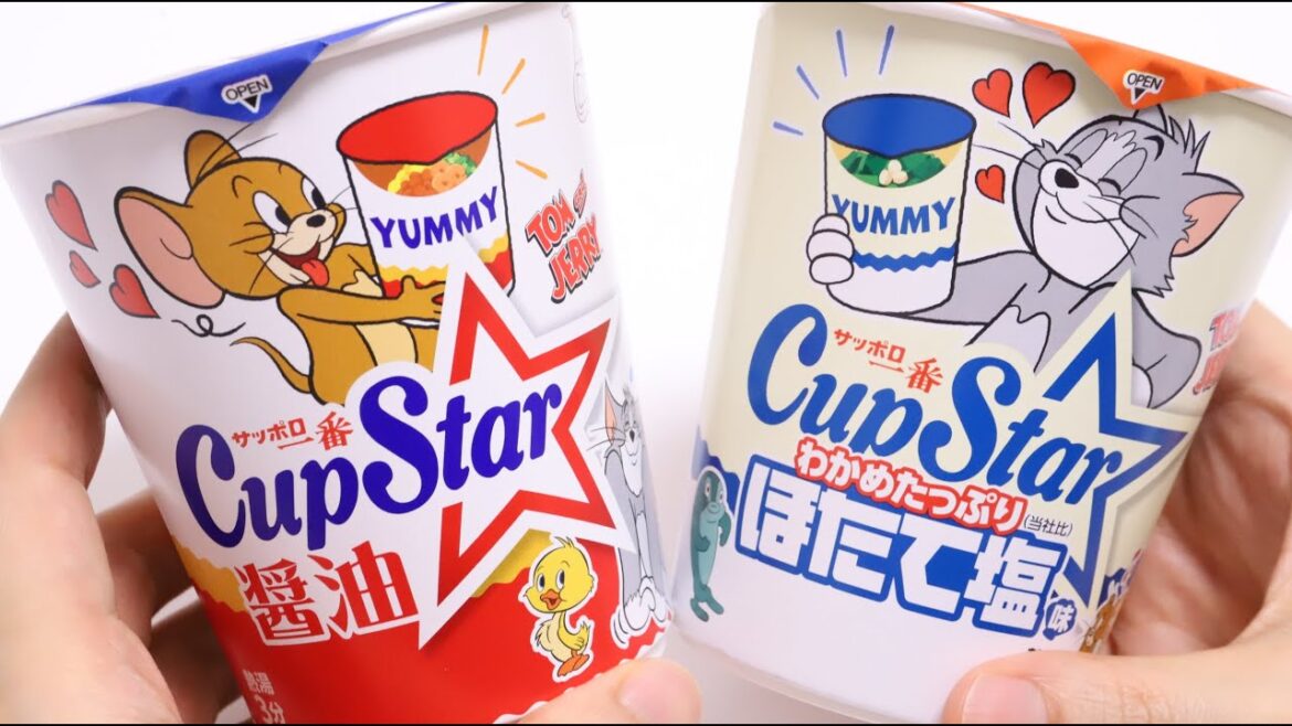 🍜Tom and Jerry Cup Ramen Noodles Sapporo Ichiban Cup Star