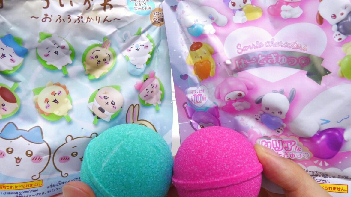 🛀ASMR Bath Bomb Battle Chiikawa vs Sanrio Characters