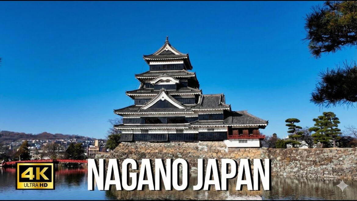 NAGANO JAPAN 4K ASMR Walking Tour - Samurai Castle & Cool Craft Town Nakamachi 【4K HDR】