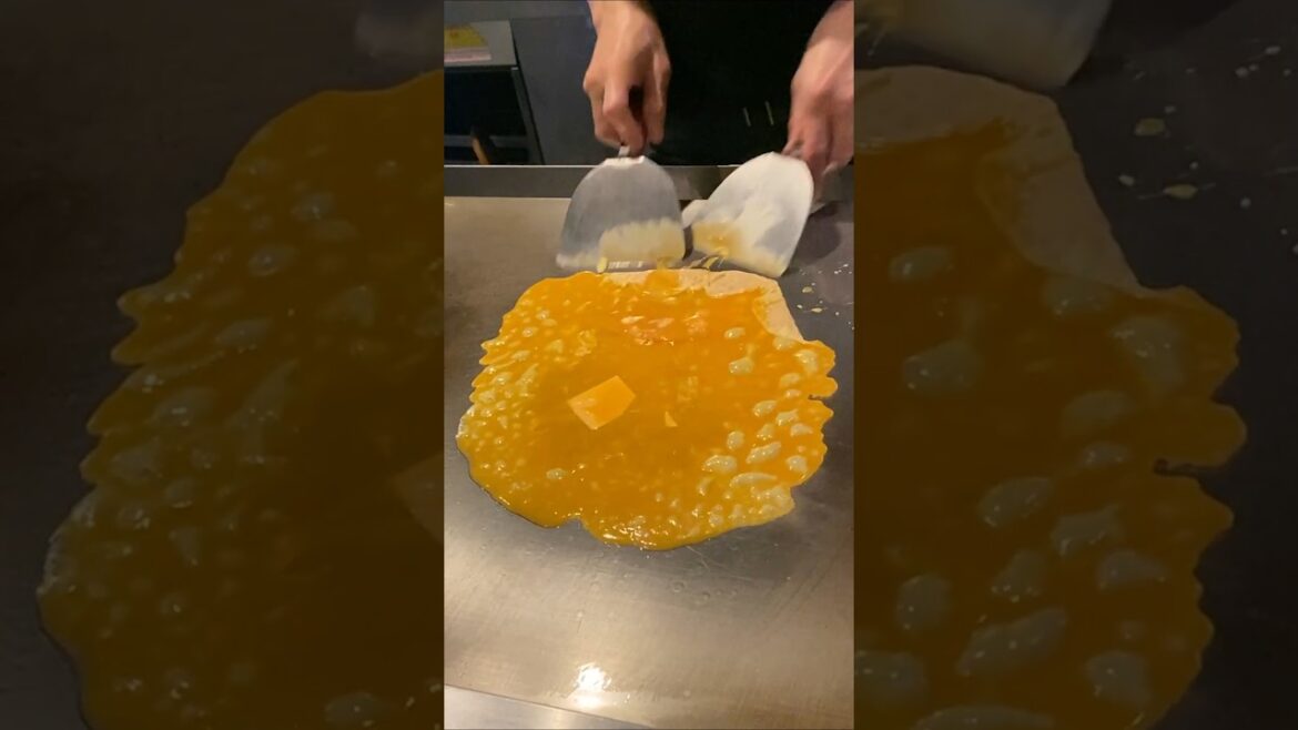 Master at Work! Teppan Omelette Okonomiyaki | Japanese Street Food