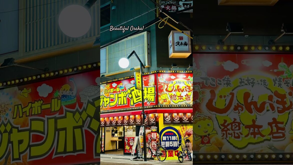 Osaka at Night 🇯🇵🌃#japan #osaka #japantravel #osakajapan #dotonbori #namba #kansai