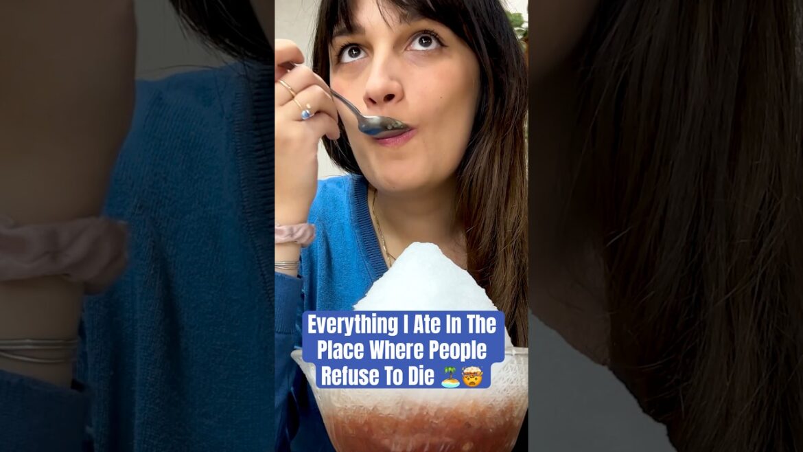 Everything I Ate in the Place Where People Refuse to Die😳. #shorts Everything I Ate in the Place Where People Refuse to Die😳. #shorts