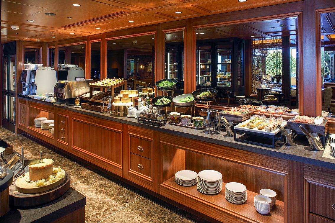 There is plenty to choose from at the breakfast buffet
