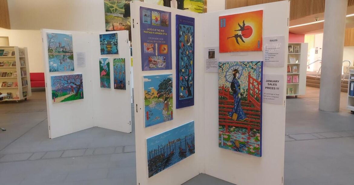 Japanese-style paintings: Colin Jack exhibition in Worcester