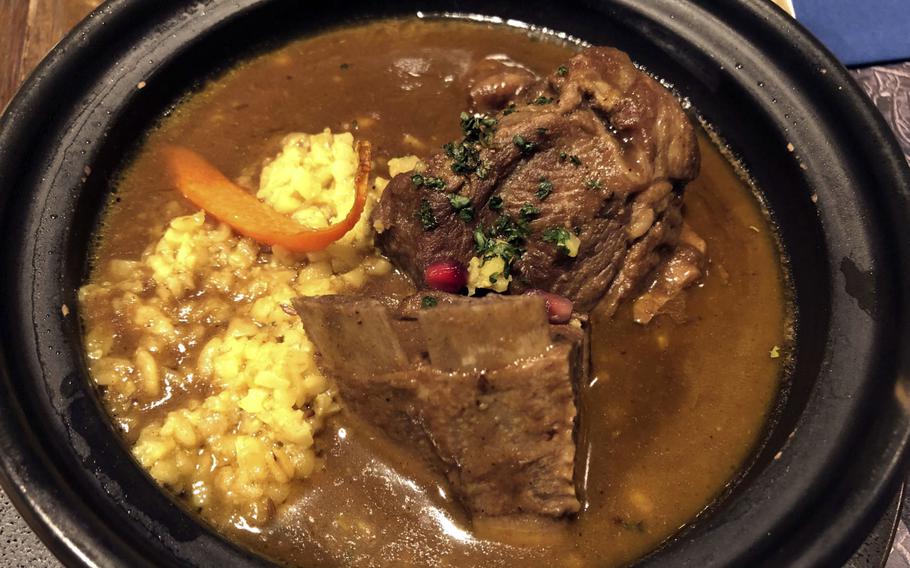 An Arabian lamb entrée from Carvaan in Shibuya, Tokyo. 