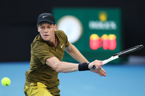 Jannik Sinner is trying to add more variety to his game.