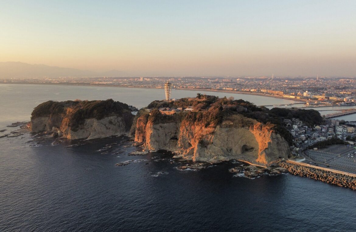 Enoshima from the sky