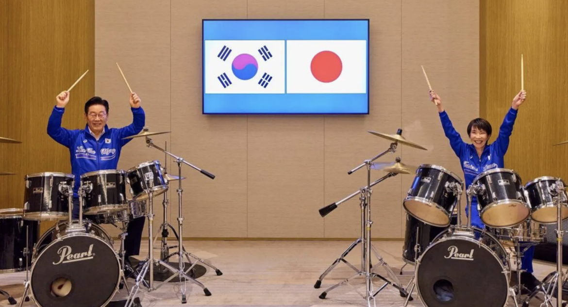 K-pop drum duet steals the show at Japan-South Korea summit -