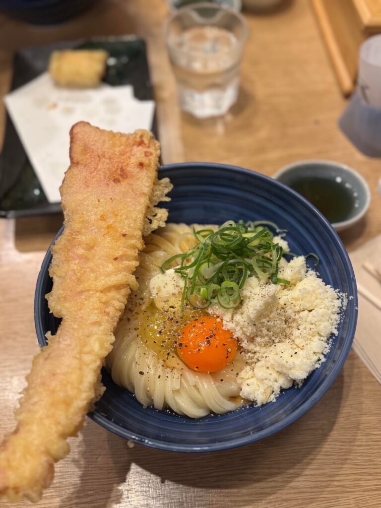 Udon Shin has the best Udon Carbonara in Tokyo