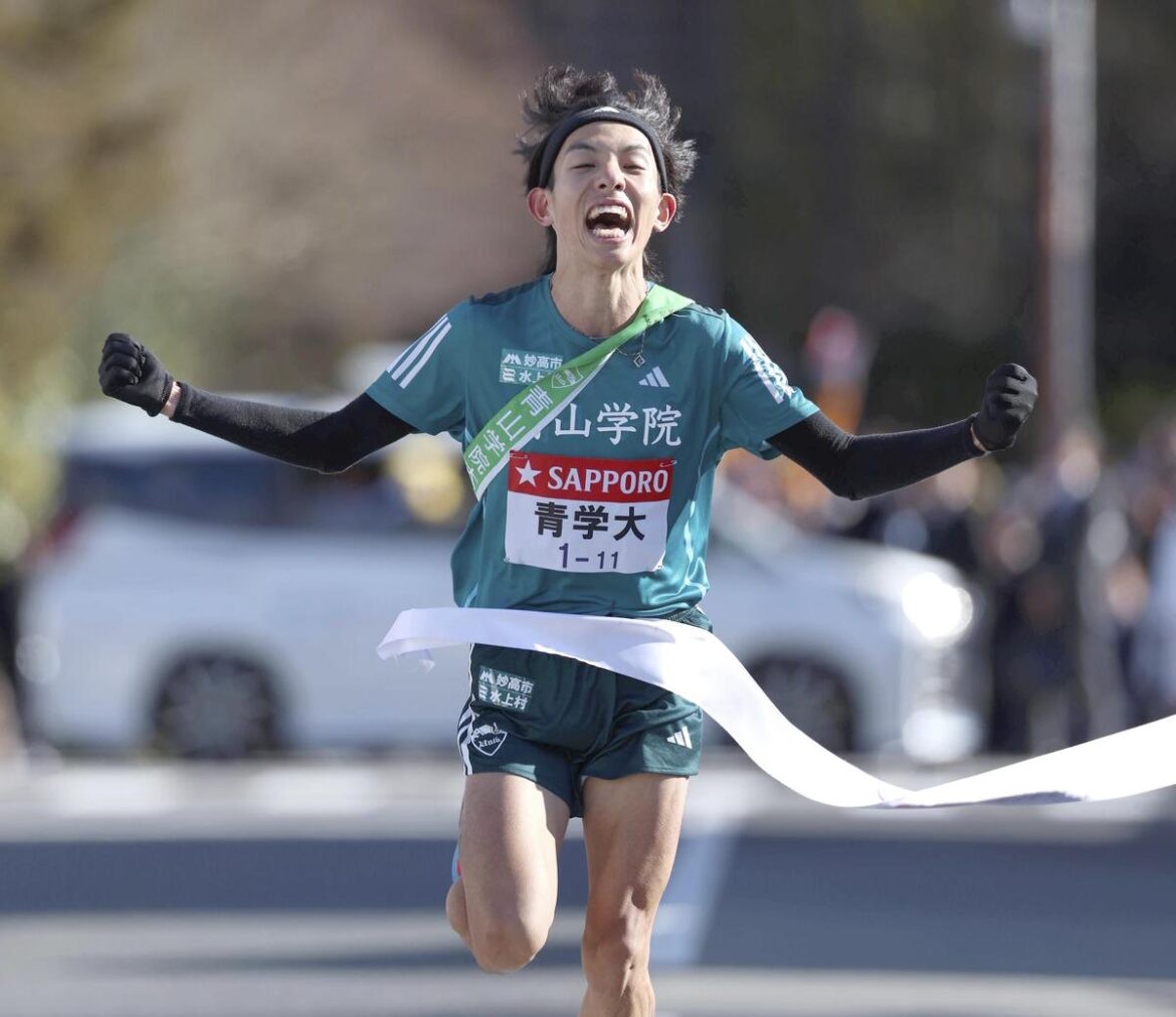 Aoyama Gakuin Leads Tokyo-Hakone Ekiden After Record-Breaking End to 1st Day (Update 1)