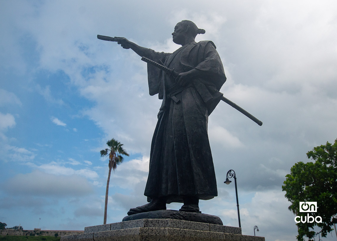Monument in Havana to Hasekura Tsunenaga, the first samurai to visit Cuba. Photo: Otmaro Rodríguez. 