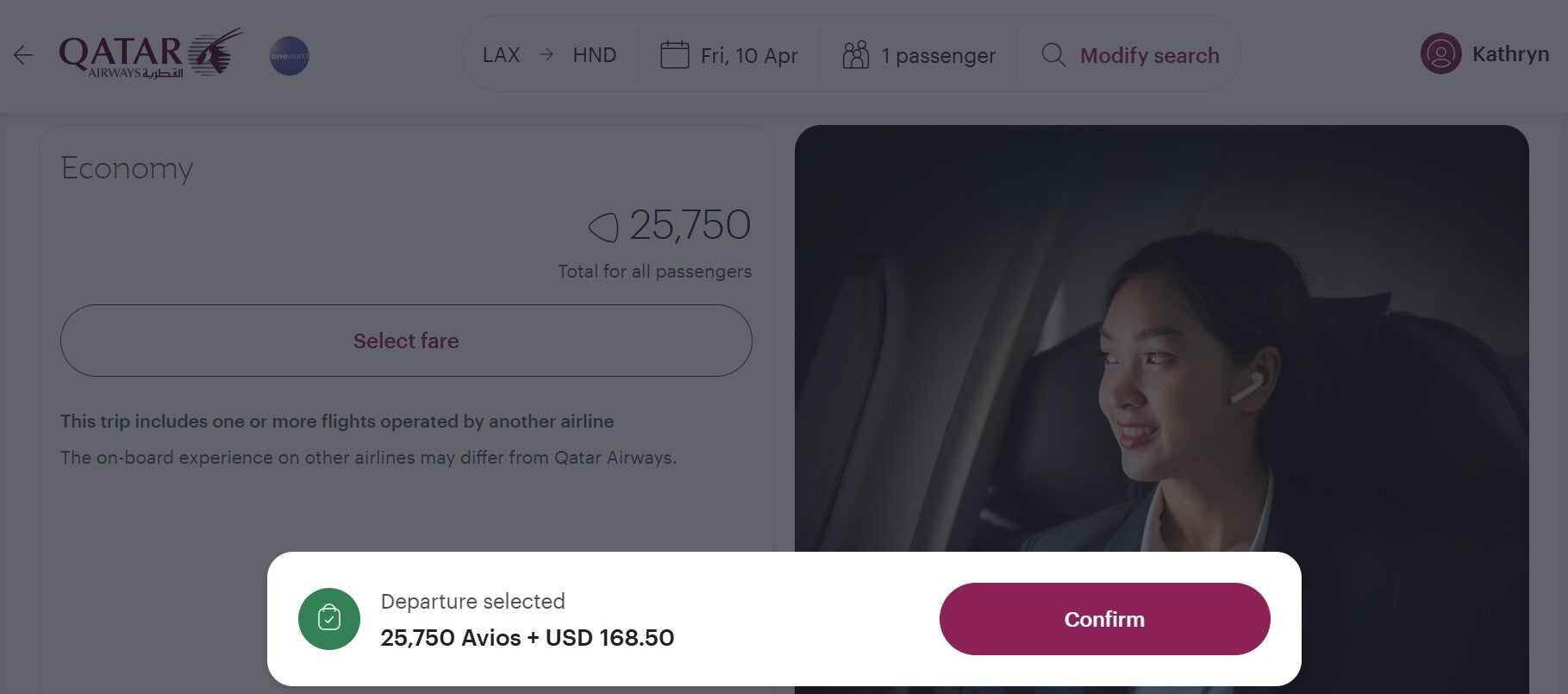 Qatar LAX-HND with fees