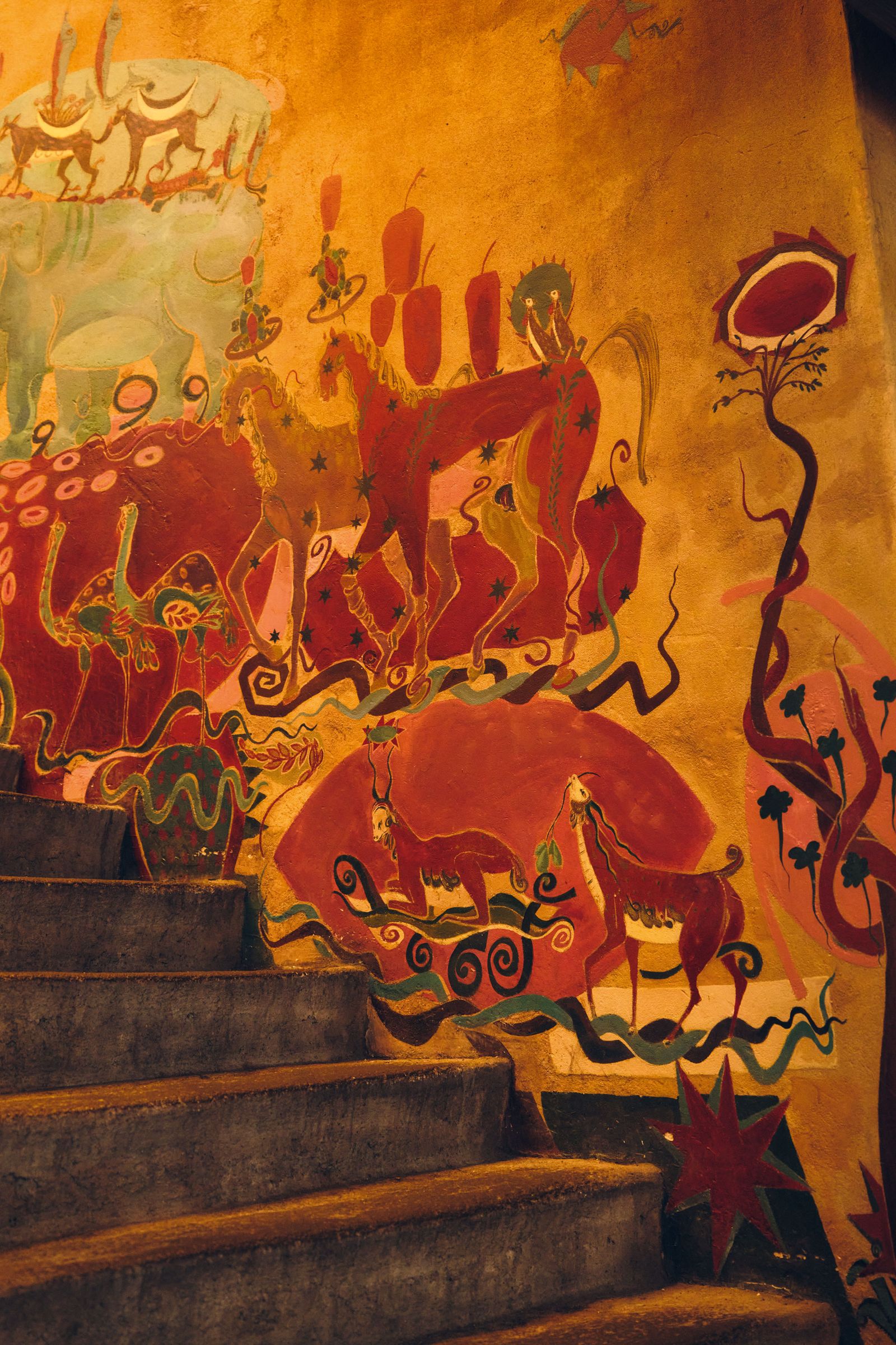 Image may contain Art Painting Modern Art Architecture Building House Housing and Staircase