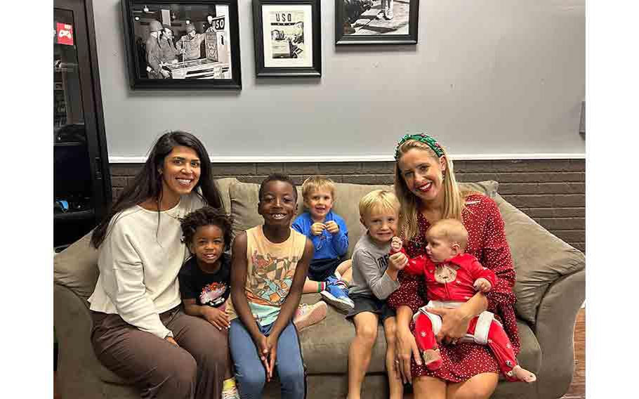 A group photo from USO Kadena “A Friendship Reconnected”