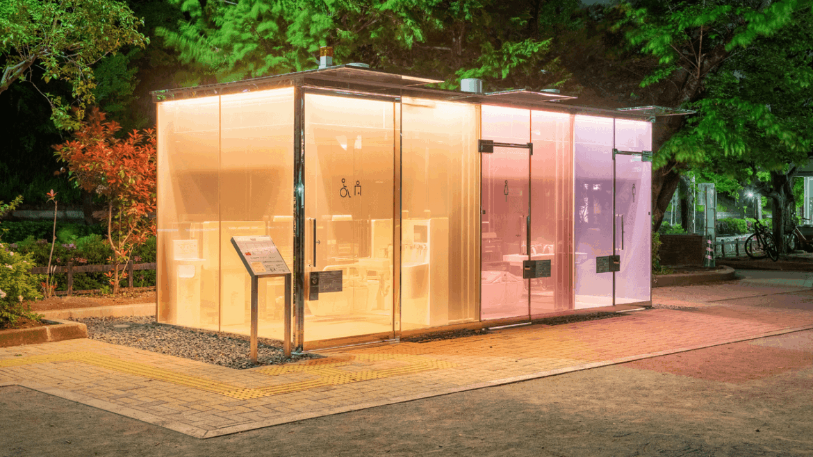 Travelling to Japan? Don’t miss these transparent public toilets in Tokyo Architectural Digest logo
