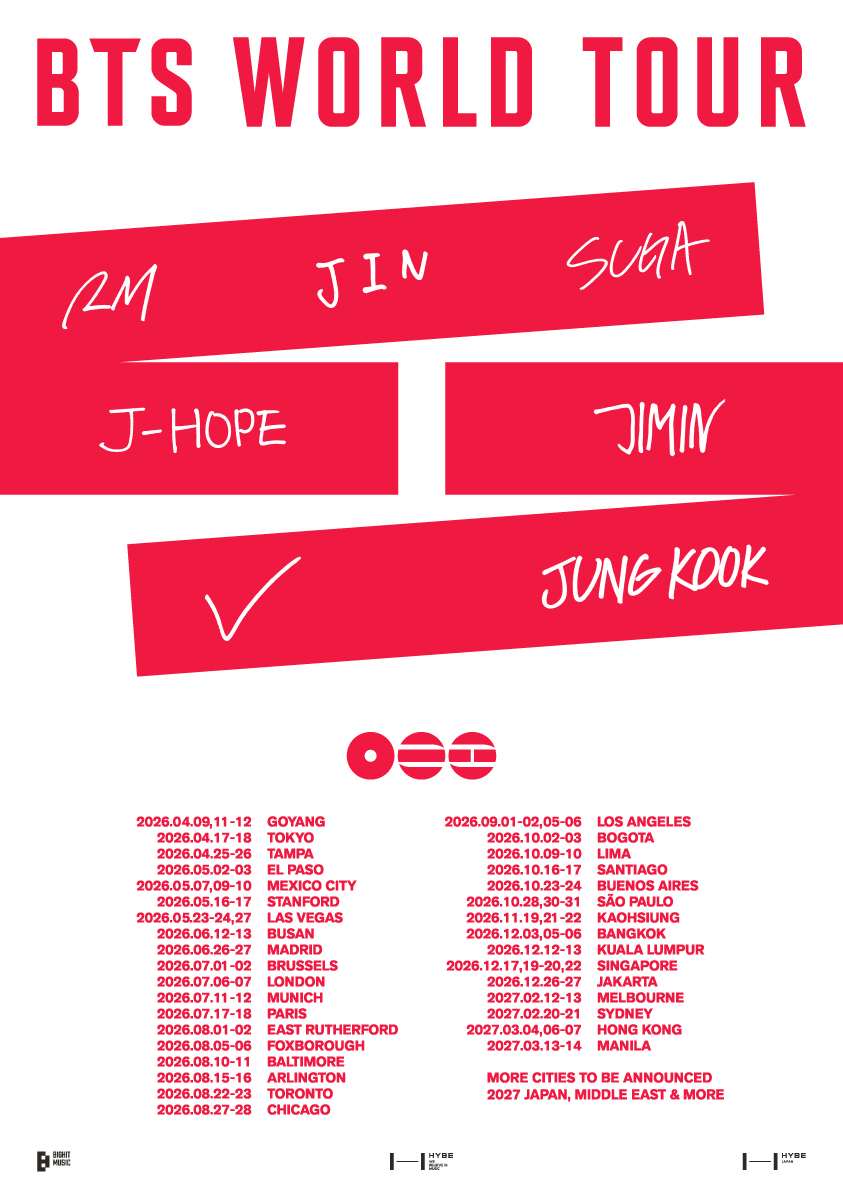 bts 2026 world tour japan tickets dates