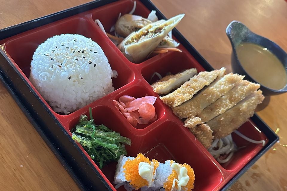 Chicken katsu bento box