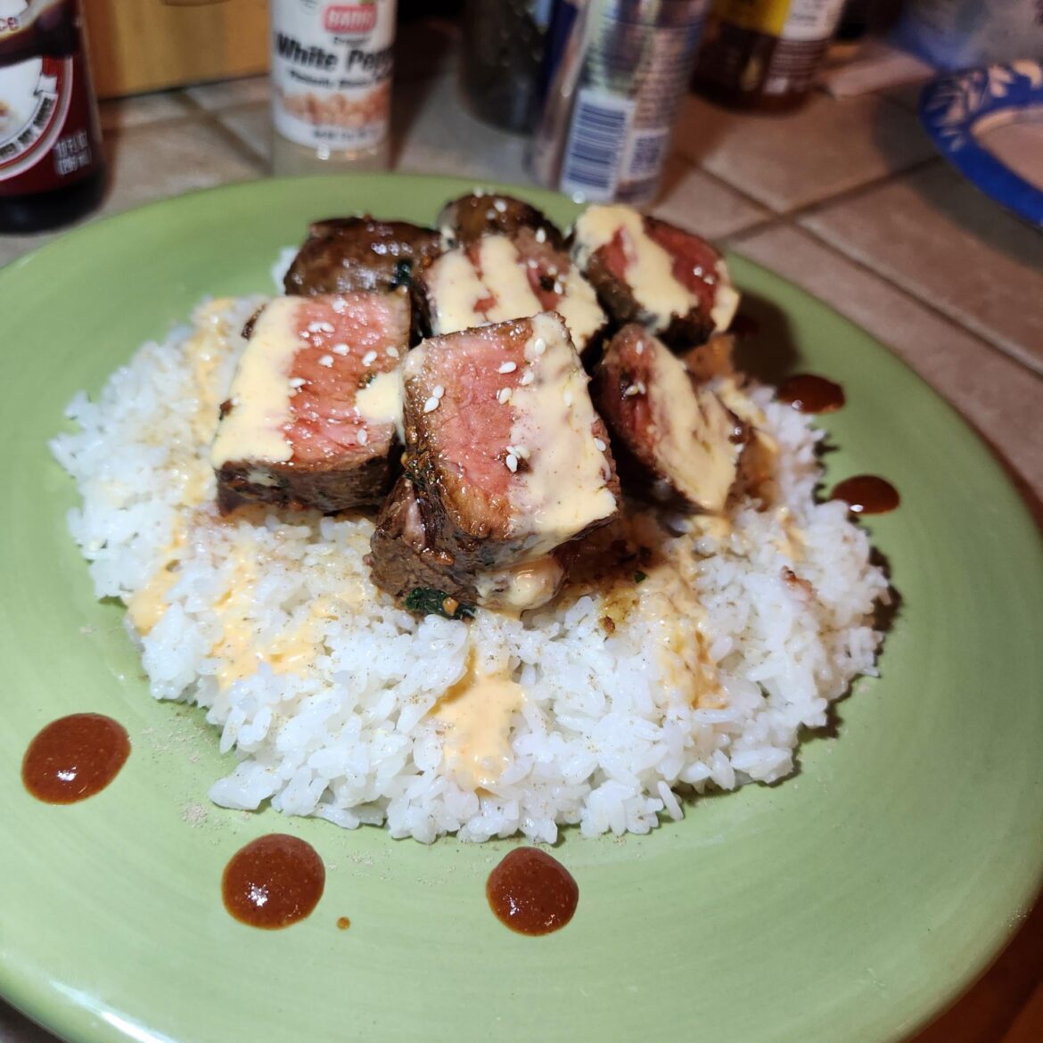 Steak donburi