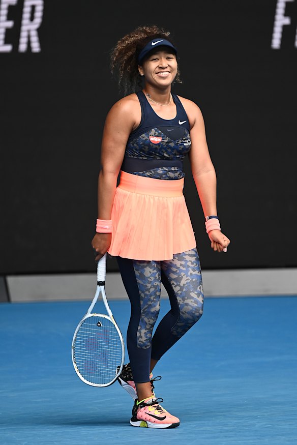 Naomi Osaka during the 2021 Australian Open.