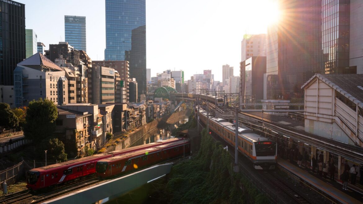 Early Morning Trains in Tokyo.