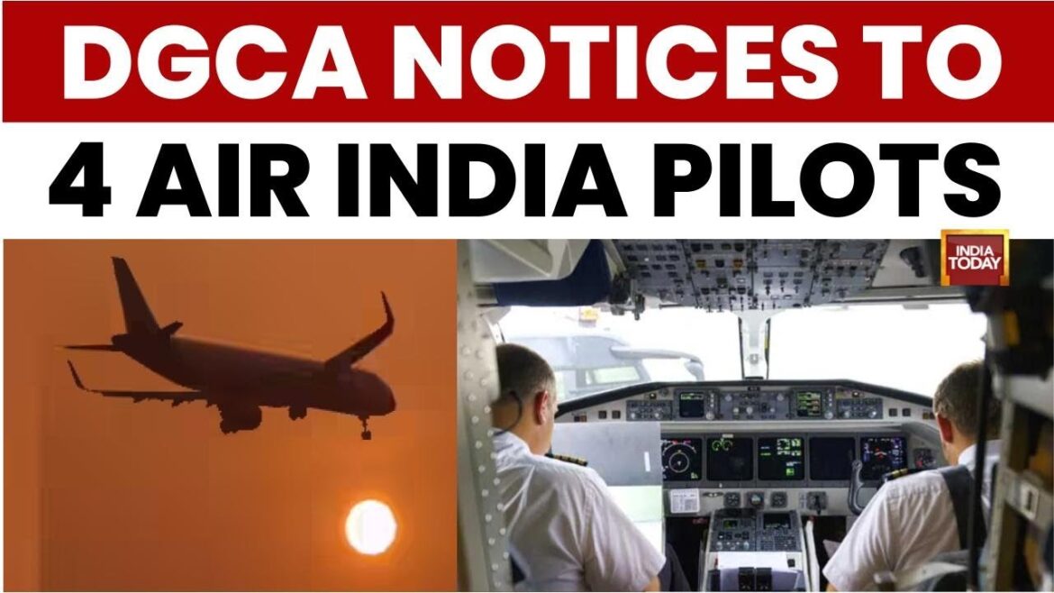DGCA Issues Show-Cause Notice to 4 Air India Pilots Over Safety Lapses on Tokyo Flights
