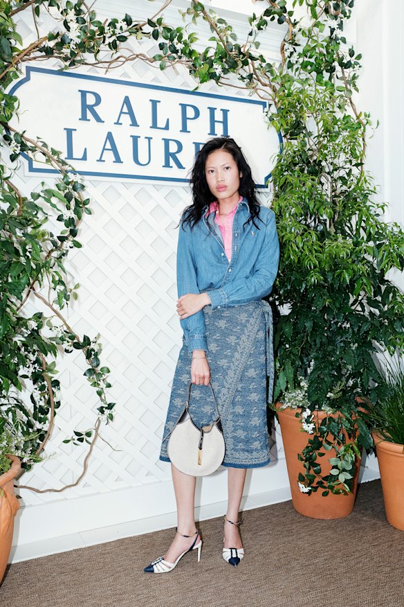 Ploy Rida in Ralph Lauren at the Australian Open.