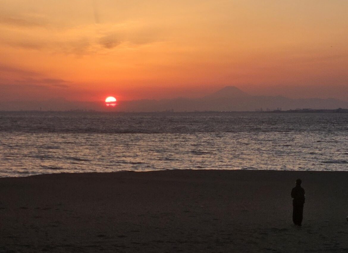 Sunset and Fujisan from Chiba