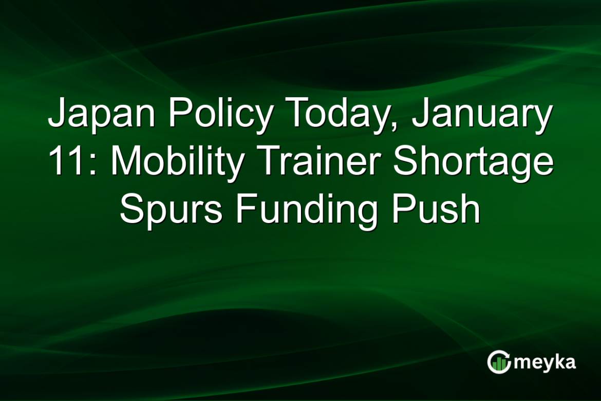 Japan Policy Today, January 11: Mobility Trainer Shortage Spurs Funding Push
