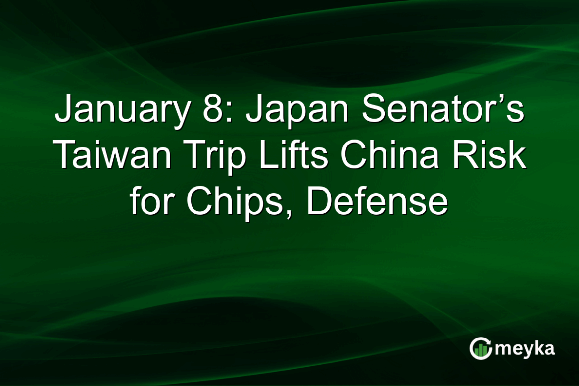 January 8: Japan Senator’s Taiwan Trip Lifts China Risk for Chips, Defense