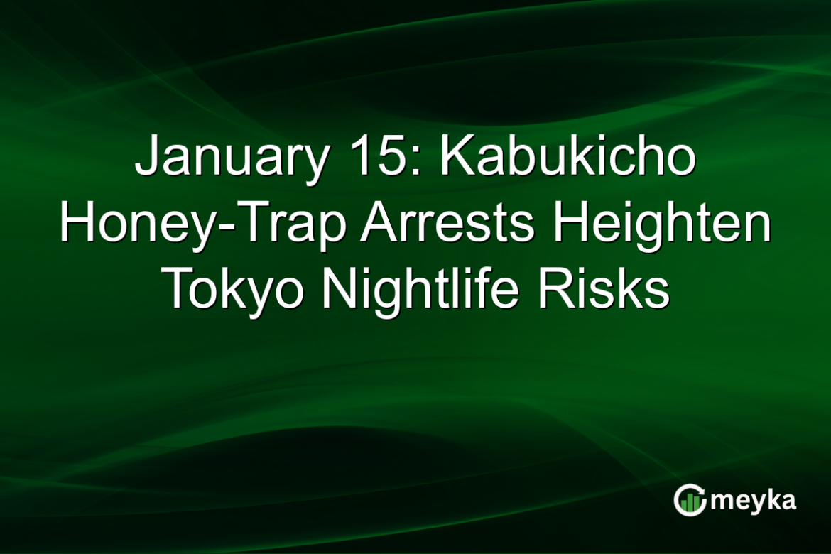 January 15: Kabukicho Honey-Trap Arrests Heighten Tokyo Nightlife Risks