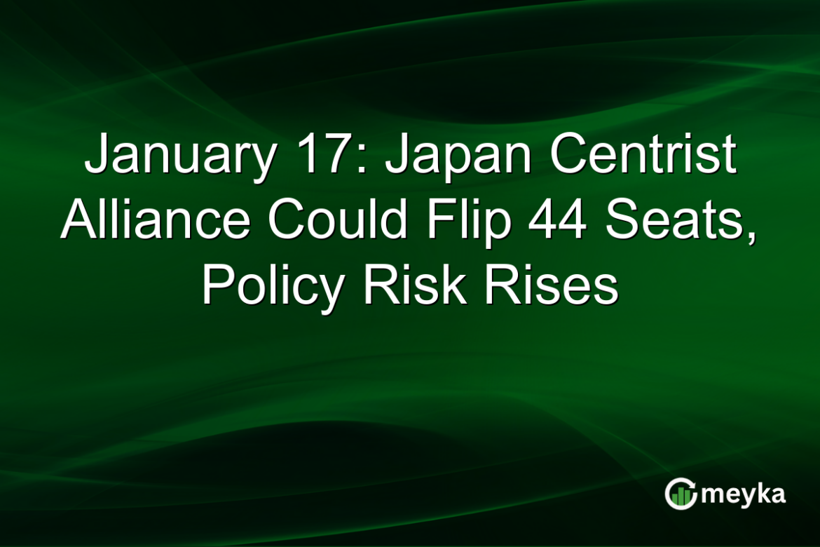 January 17: Japan Centrist Alliance Could Flip 44 Seats, Policy Risk Rises