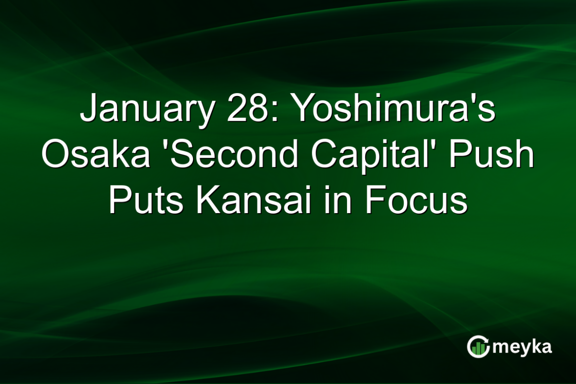 January 28: Yoshimura's Osaka 'Second Capital' Push Puts Kansai in Focus