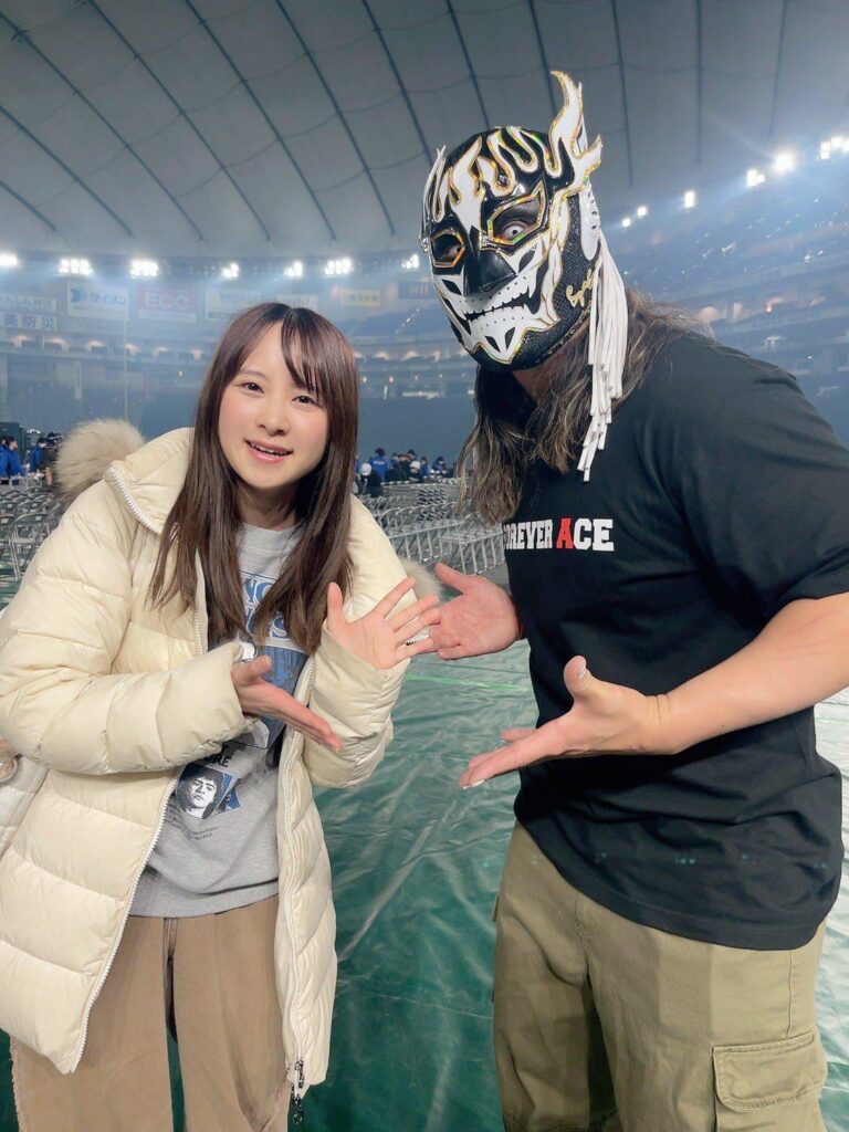 Maeda Kaori and El Desperado from NJPW Wrestle Kingdom 20✨