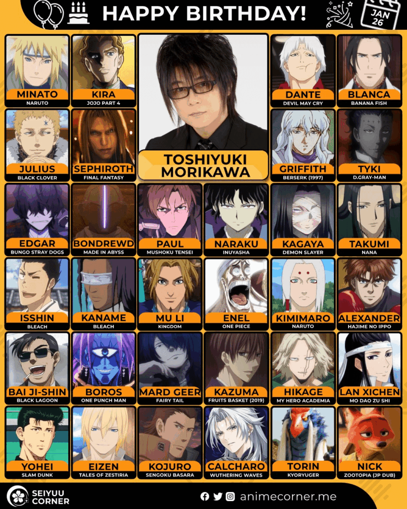 Happy birthday Toshiyuki Morikawa!