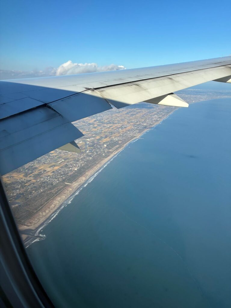 Shortly Before Landing at the Narita Airport