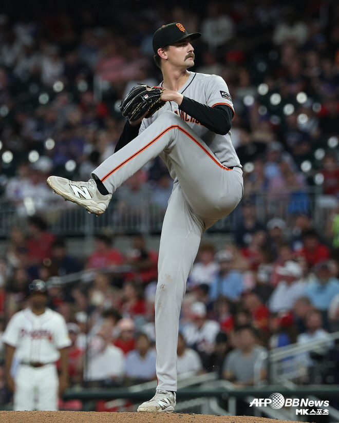 Orix Buffaloes right-hander Sean Jelly. He is 213 centimeters tall. 사진=AFPBBNews=News1