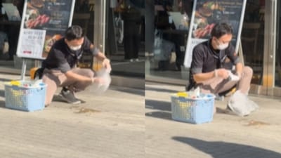 An Indian woman posted a Tokyo video where restaurant staff cleaned vomit without hesitation. (Instagram/uruchan_in_japan)