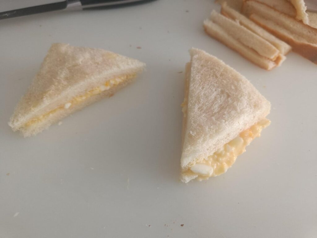 Just like 7-eleven mayo egg sandwich but homemade