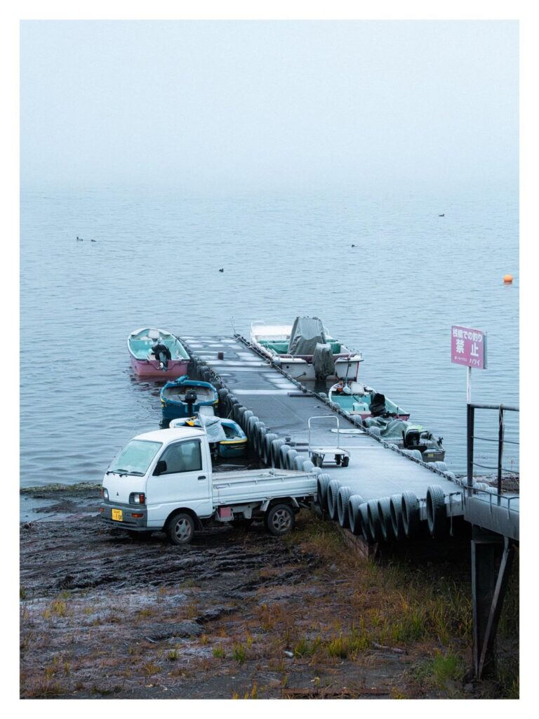 When Fuji is hiding. Lake Kawaguchi.