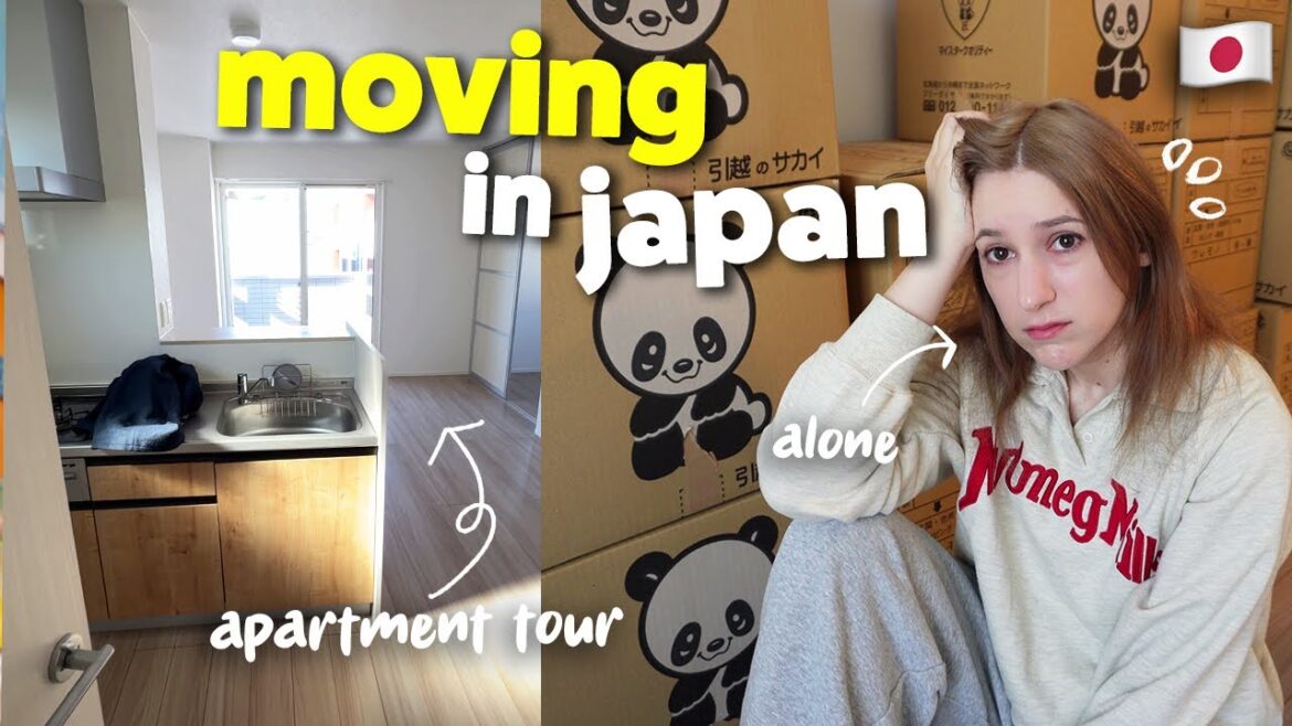 JAPAN MOVING VLOG!! | empty apartment tour, moving in tokyo alone