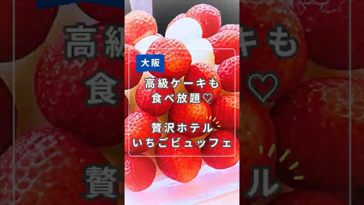 高級ケーキも食べ放題♡ホテルニューオータニ大阪いちごビュッフェ