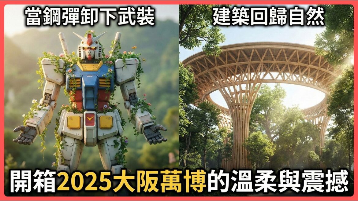 當鋼彈卸下武裝、建築回歸自然:開箱2025大阪萬博的溫柔與震撼 當鋼彈卸下武裝、建築回歸自然:開箱2025大阪萬博的溫柔與震撼