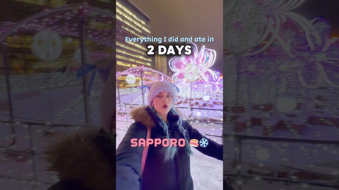 Everything I ate & did 2 days in Sapporo 🍣❄️